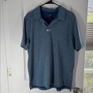 Oakley | Heathered Blue Polo Shirt